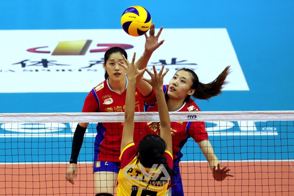女排亚俱杯天津3-0横扫日本 晋级决赛将战泰国队